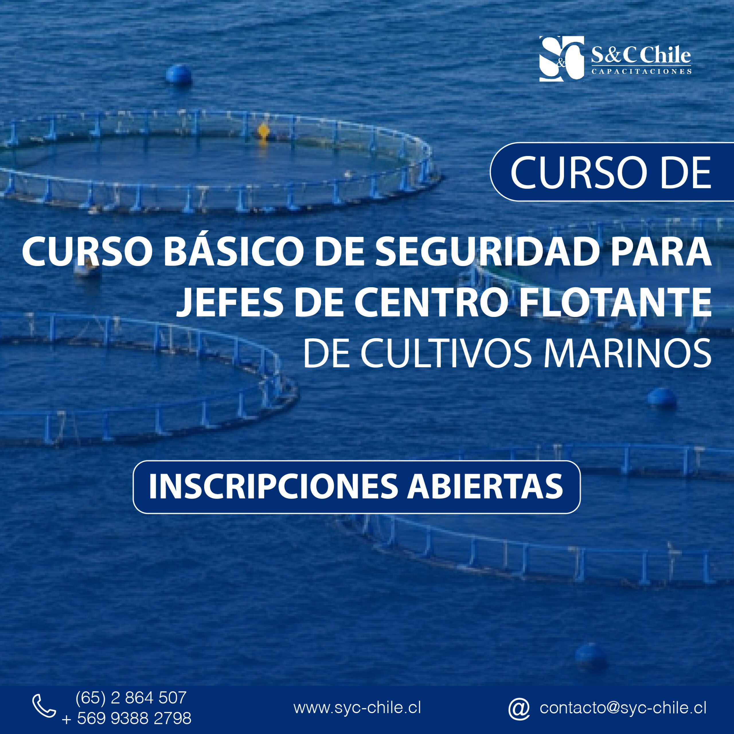 Curso básico de seguridad para jefes de centro flotante de cultivos marinos